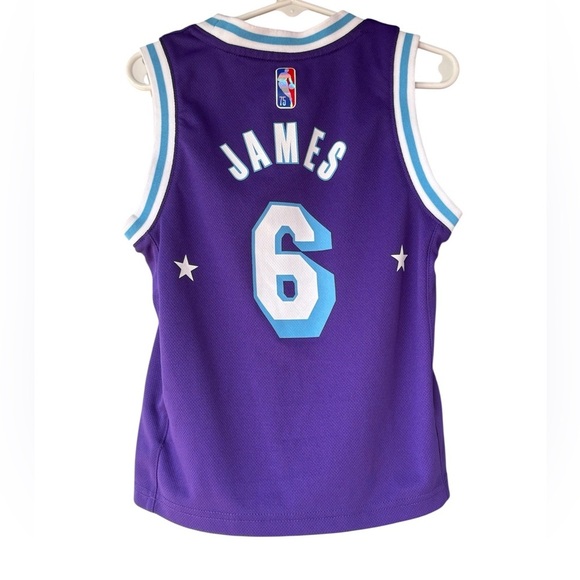 Nike Kids Purple Lakers Dynasty Jersey size:s - Picture 2 of 4